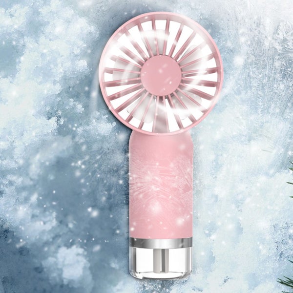 New Handheld Spray Fan Small And Exquisite USB Rechargeable Multifunctional Carousel 1