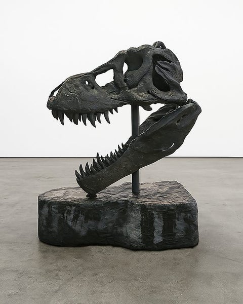 Life-Size T-Rex Skull Sculpture — Bespoke One-Off Statement Artwork Carousel 1