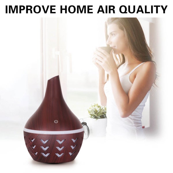 Yellow Humidifiers for Bedroom, Aroma Oil Diffuser LED Aroma Aromatherapy H Carousel 1