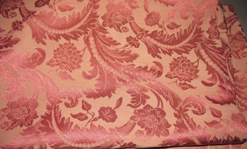 TWO Large Remnants Vintage Brocade Suit Projects Cushions Lamp Shades Carousel 5