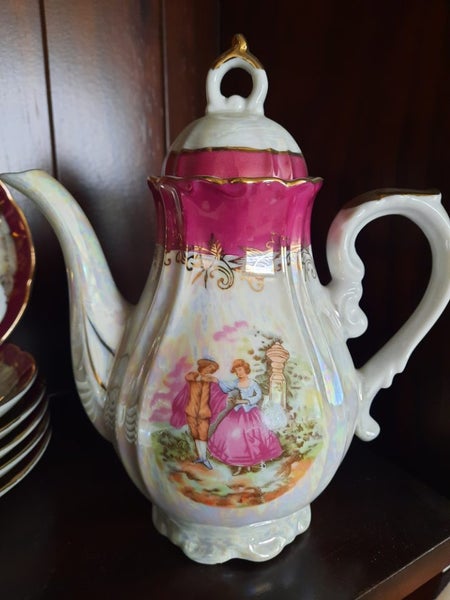 Vintage China Mother of Pearl Teaset Carousel 2
