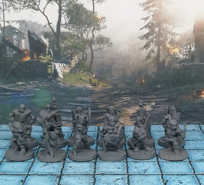 Adventurers Hero PC Miniatures Set #7 Dungeons and Dragons dice4dungeons Brite Carousel 1