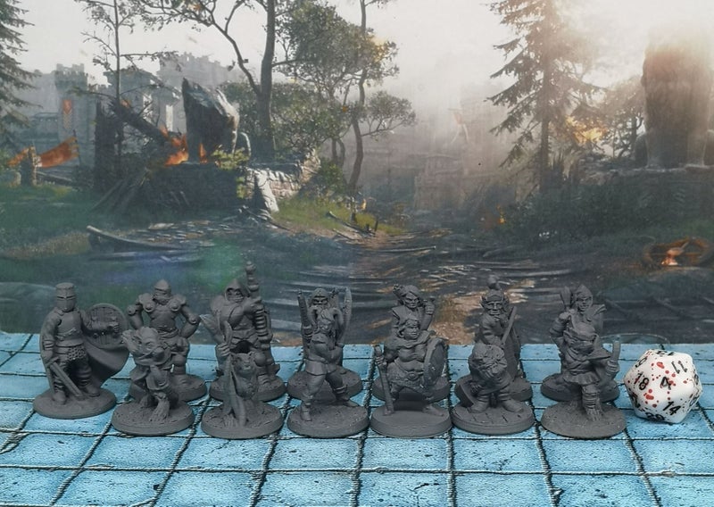 Adventurers Hero PC Miniatures Set #7 Dungeons and Dragons dice4dungeons Brite Carousel 2