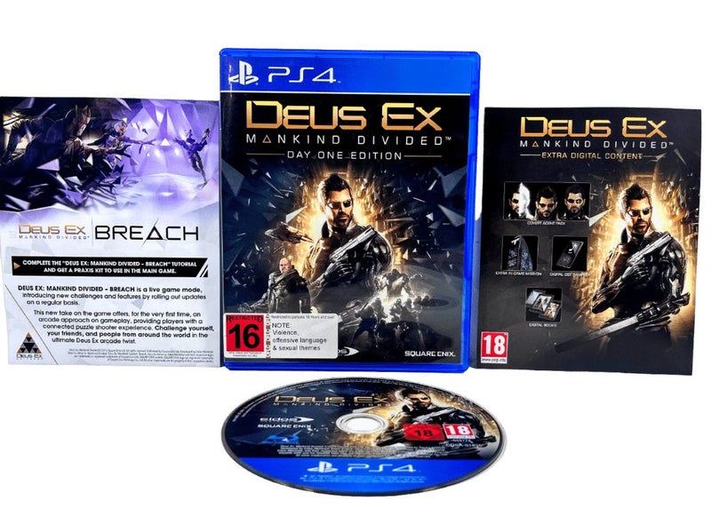 DEUS EX: Mankind Divided DAY ONE EDITION (PS4) *MINT COLLECTOR'S* Carousel 1