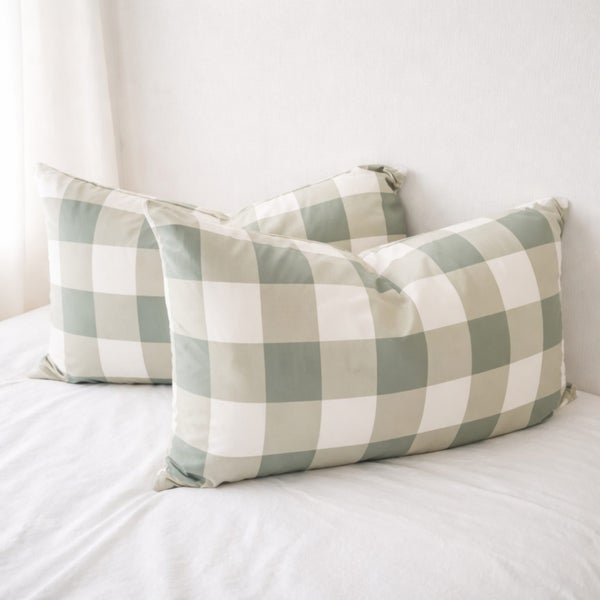 Sage Grid Quilt Cover Set |Ultra-Smooth Feel & Breathable Comfort Carousel 4