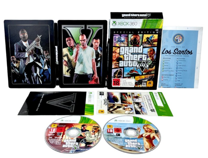 Grand Theft Auto V Special Edition (Xbox 360) *BOXED STEEL EDITION* Carousel 1