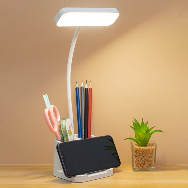 LED Desk Lamp Lightweight Desktop Lamp with Pen Holder and 3 Lighting Modes Carousel 1