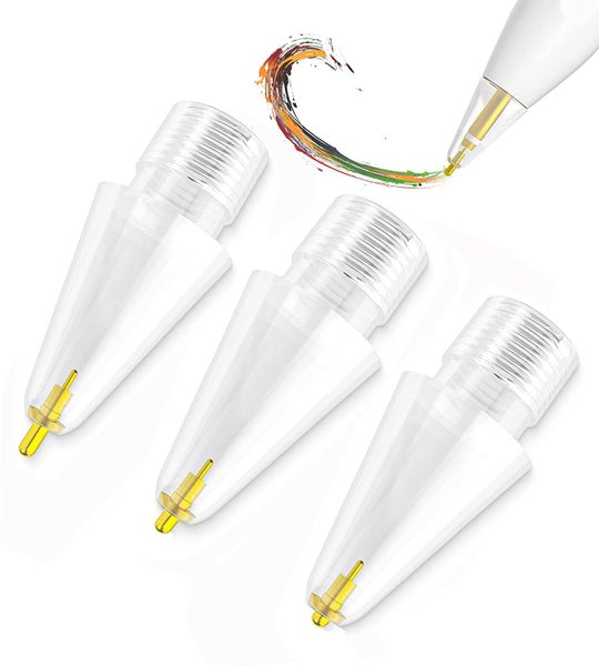 3 Metal Pressure Sensitive Tips for Apple Pencil - Long / Medium / Short Carousel 1