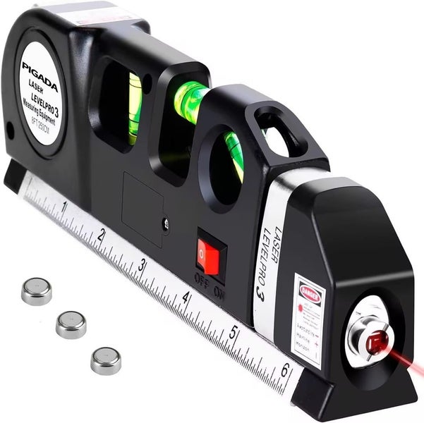 Laser Level Line Tool, Multipurpose Level Kit Standard Cross Line Leveler B Carousel 1