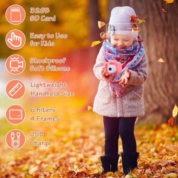 Digital Camera for Kids,Toys for Boys Age 3-8,1080P HD Children Video Camer Carousel 2