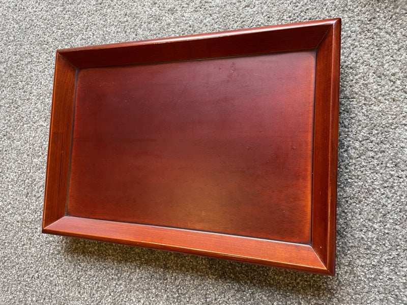 Rectangular Wooden Serving Tray – Solid Wood – 40 x 28 cm Carousel 1