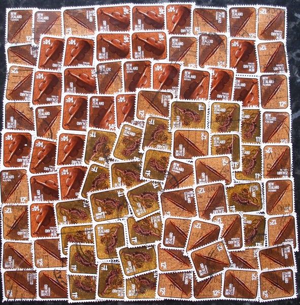 Bulk NZ stamps - $1 reserve - 1994 Maori artifacts Carousel 1