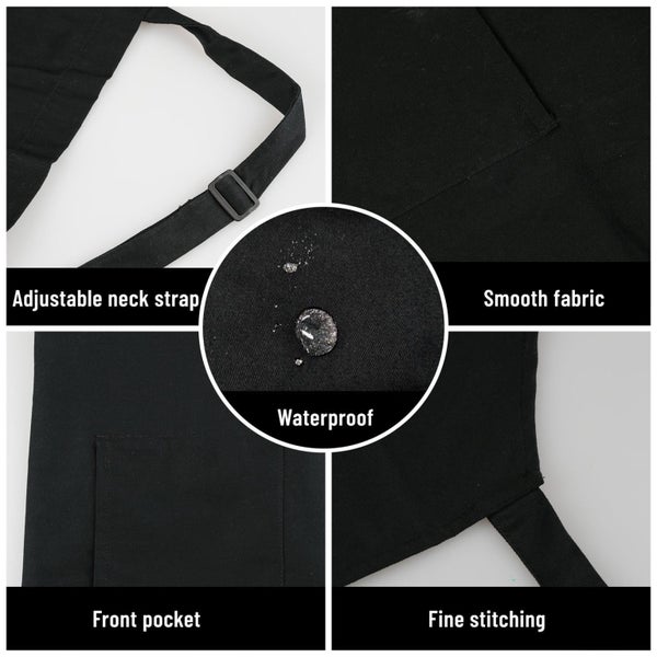 5pcs Oven Mitts Pot Holders With Pocket and Apron Cotton Lining Silicone Co Carousel 2