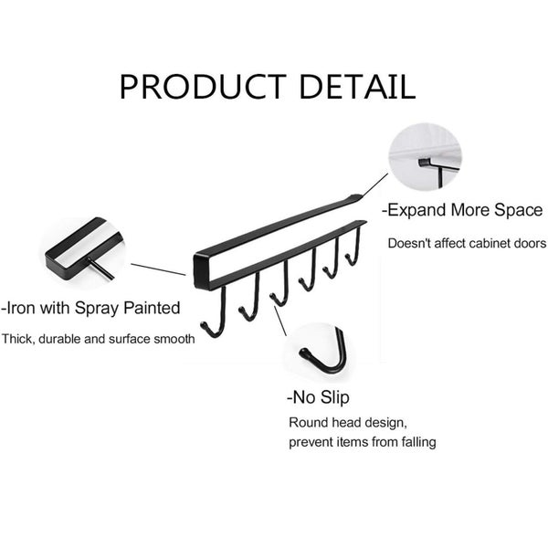 3 Pcs Kitchen Utensil Storage Hook,Mug Holder,Coffee Cup Holder,Cabinet Sto Carousel 2