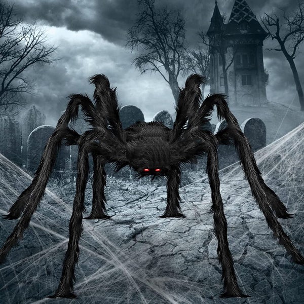 Halloween Decorations Giant Spider for Outdoor Haunt House Halloween Decora Carousel 1