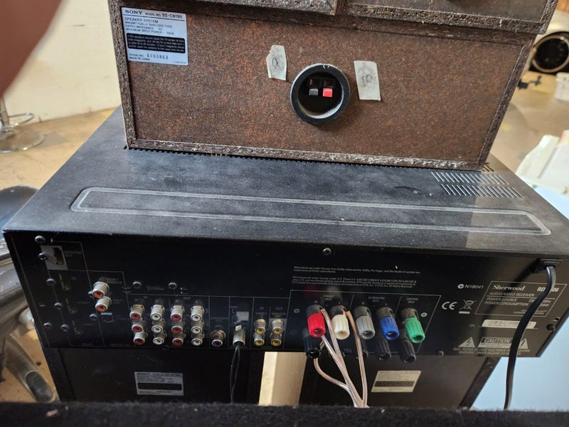 Sherwood AV receiver +freee speakers Carousel 3