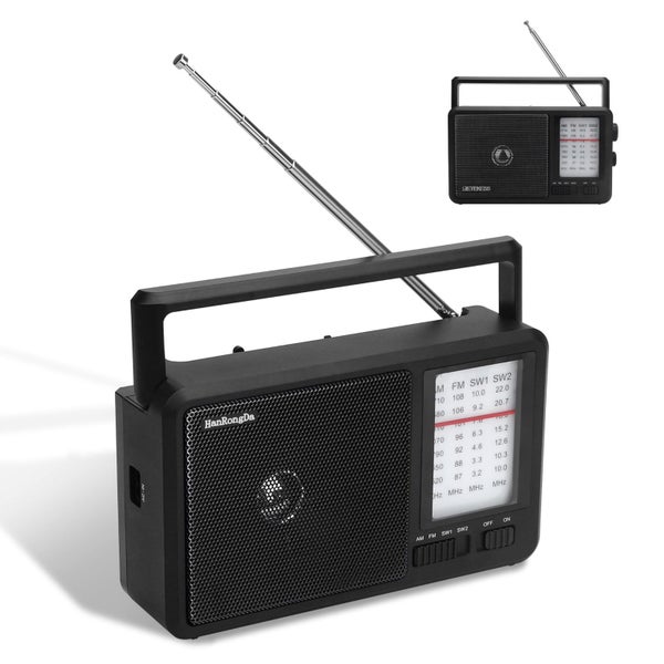 AM FM SW Radio Portable, Shortwave Radio Battery Powered/Plug in Wall for H Carousel 1