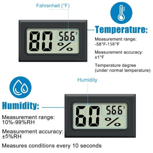 NEW Mini Thermometer Hygrometer LCD Indoor Digital Temperature Humidity Met Carousel 2