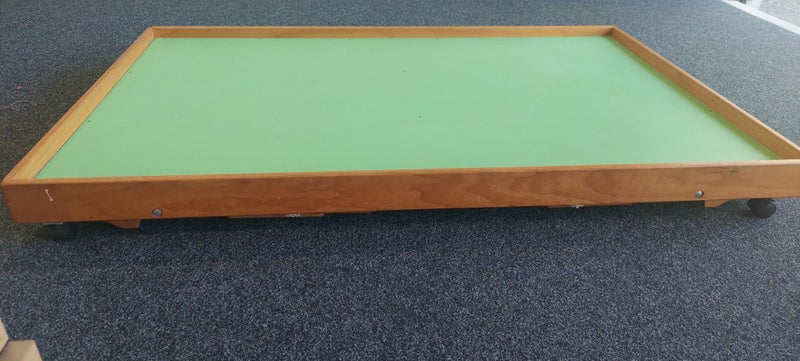 Collapsing Train or Toy Table rolls under bed solid and well made Xmas bargin64805743001859114