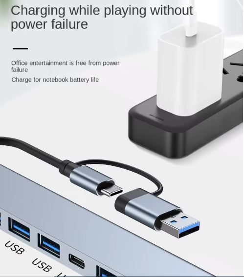 USB C Hub 7 In 1 Data transfer PD USB 3.0 Adapter data Hub Computer Laptop Carousel 6