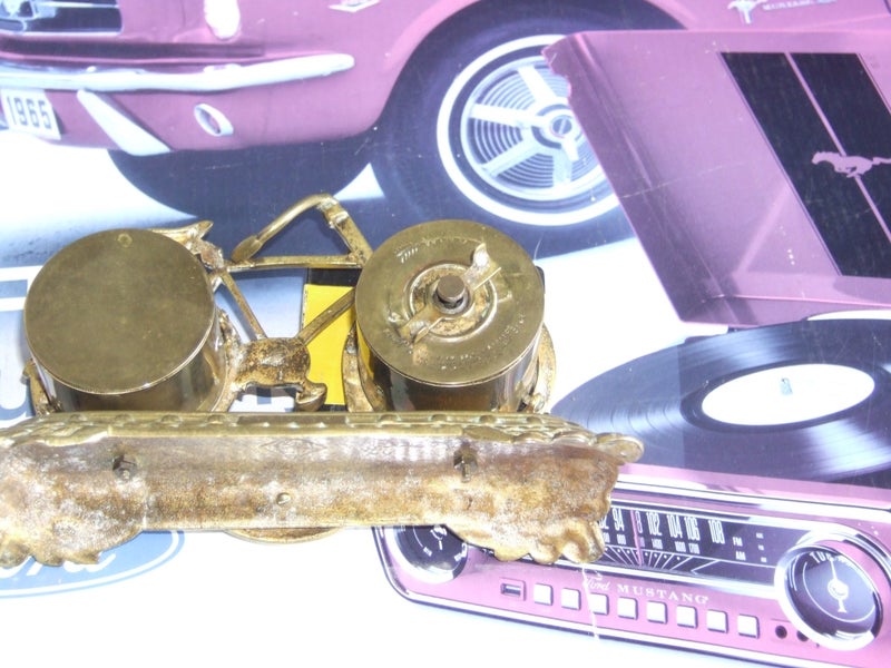 Bicycle Clock/Barometer -The British United Clock Co. - 1890s? Rd. 214025 Carousel 15