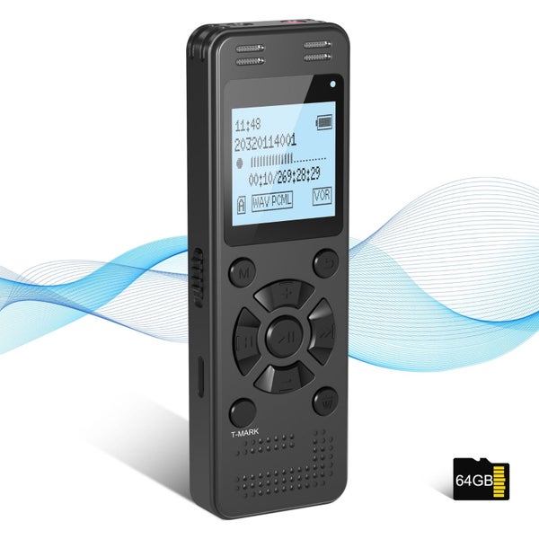 64GB digital voice recorder for lectures and meetings, 2324 hours voice-act Carousel 1