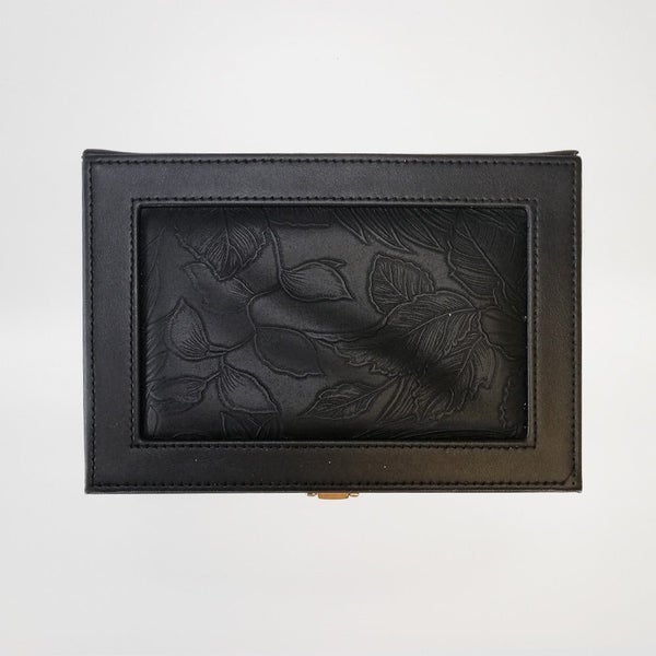 Embossed Jewellery Box - Black Carousel 3