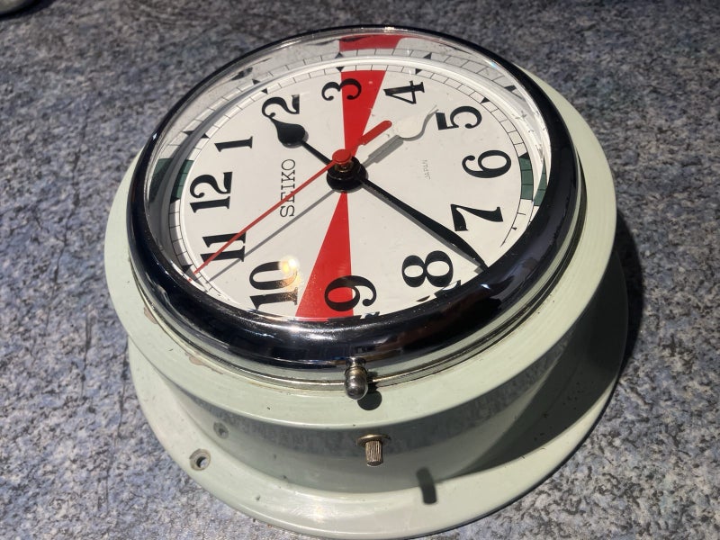 Vintage Seiko Ships Radio Room Clock. MC211(MSC-101) 24v Carousel 7