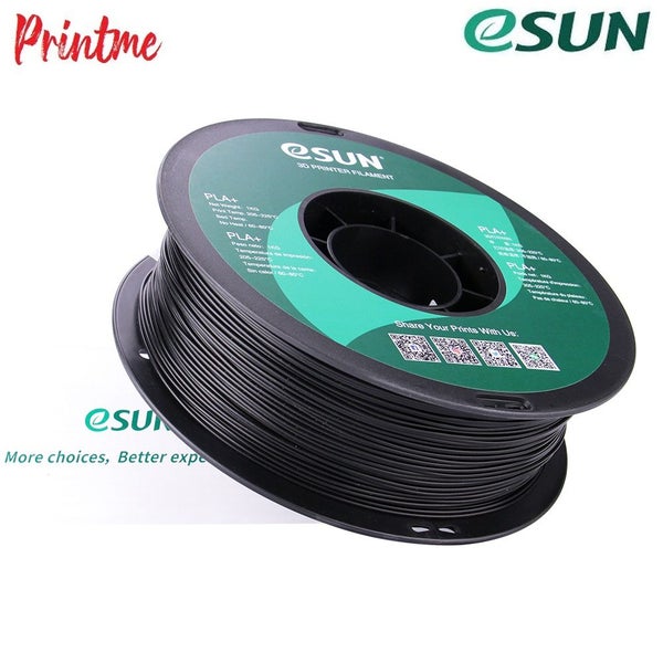 eSUN PLA+ BLACK 1.75mm 3D PRINTER FILAMENT 1kg/2.2lbs Carousel 2