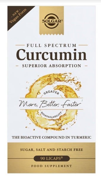 Solgar Full Spectrum Curcumin Capsules - 90 Soft Gel Capsules Carousel 1