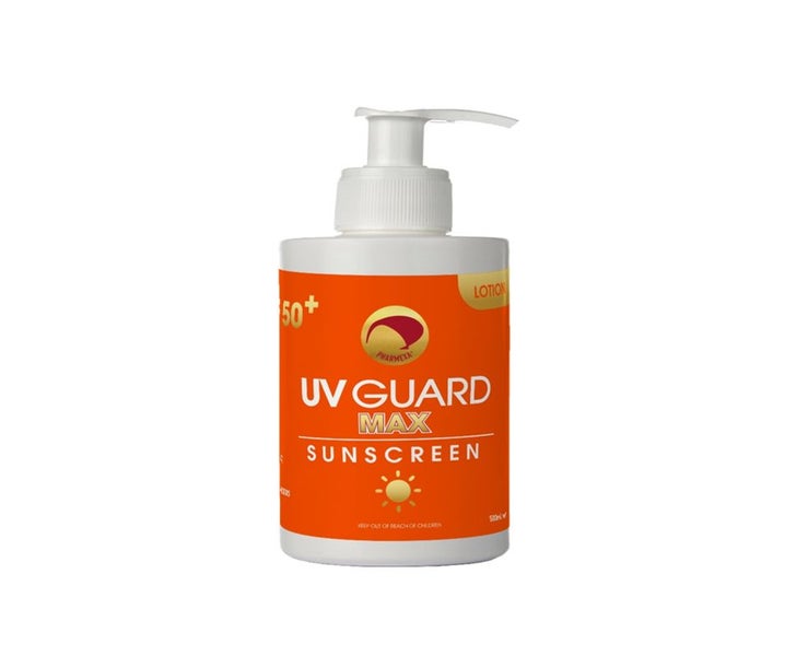 UV Guard MAX Sunscreen SPF 50+ Family Pack 500ml Lotion Carousel 1