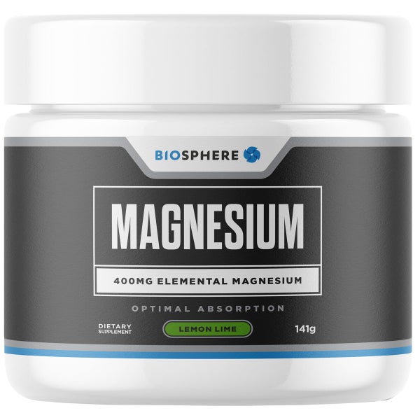 Biosphere Magnesium powder 141g, Lemon Lime Flavour Carousel 1