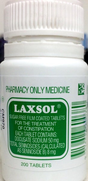 Laxsol 200 Tablets - Pharmacy Only Medicine Carousel 1
