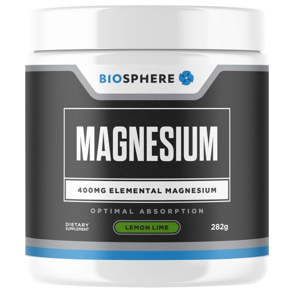Biosphere Magnesium powder 282g Lemon Lime Flavour Carousel 1