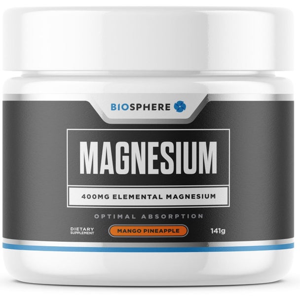 Biosphere Magnesium powder 141g, Mango Pineapple Flavour Carousel 1