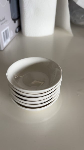 6 little sauce bottles ceramic Carousel 1