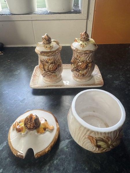 Salt and Pepper and Sugar set Made in Japan Carousel 1