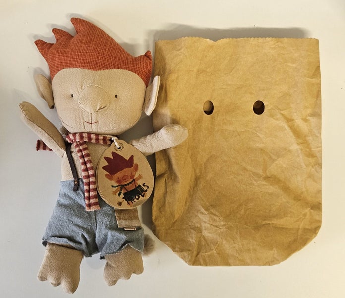 Maileg Troll with Blue Scarf Carousel 2