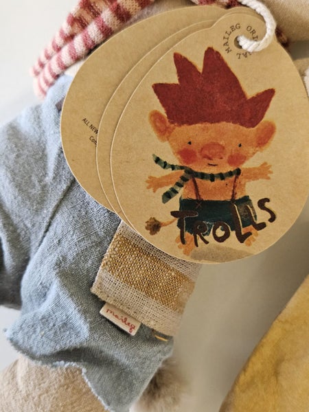 Maileg Troll with Blue Scarf Carousel 6