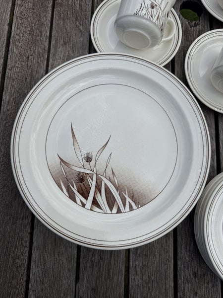 Crown Lynn “Pampas” Dinner & Tea Set – 24 Pieces (6 Place Settings) | NZ Made Carousel 2