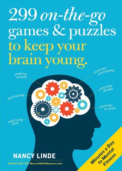 299 On-the-Go Games & Puzzles to Keep Your Brain Young by Nancy Linde - Paperbac Carousel 1