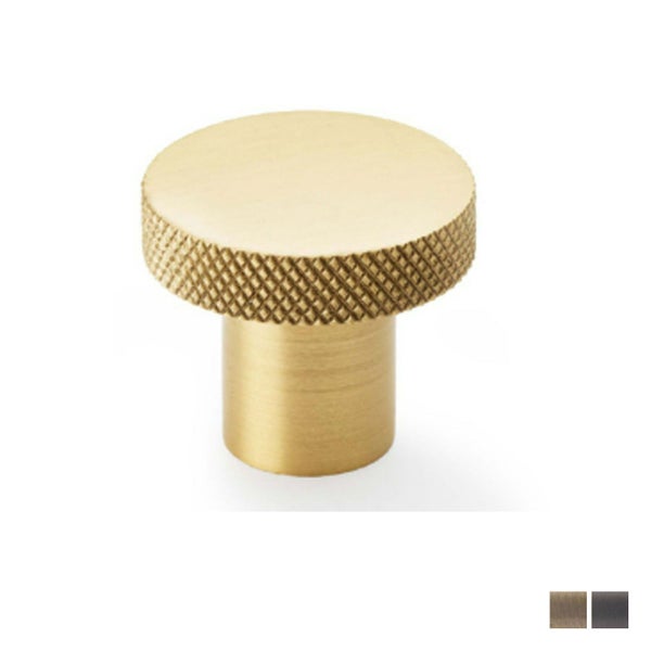 Alexander and Wilks Hanover Knurled Cabinet Knob 30mm - Available in Various ... Carousel 2