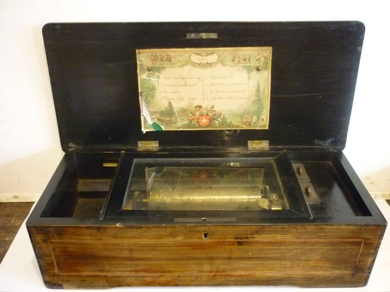 SWISS ANTIQUE MUSIC BOX C1890. 8 TUNE. Carousel 1