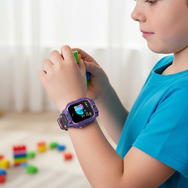 Waterproof Smart Watch LBS Tracker - 12 Time Format 1.44'' Touch Screen SOS Carousel 8