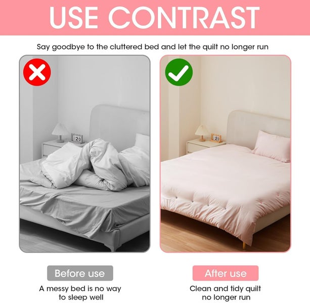 24Pieces-Needle Free Quilt Clips Duvet Fasteners Non Damage Bedding Holders Carousel 14