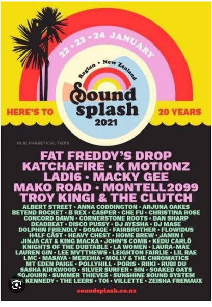 Sound splash ticket plus camping ticket (fields of joy)64816691684739110