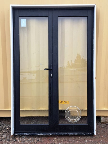 Aluminium French Door Black 1300 W x 2000 H [#4075 SF] Carousel 2