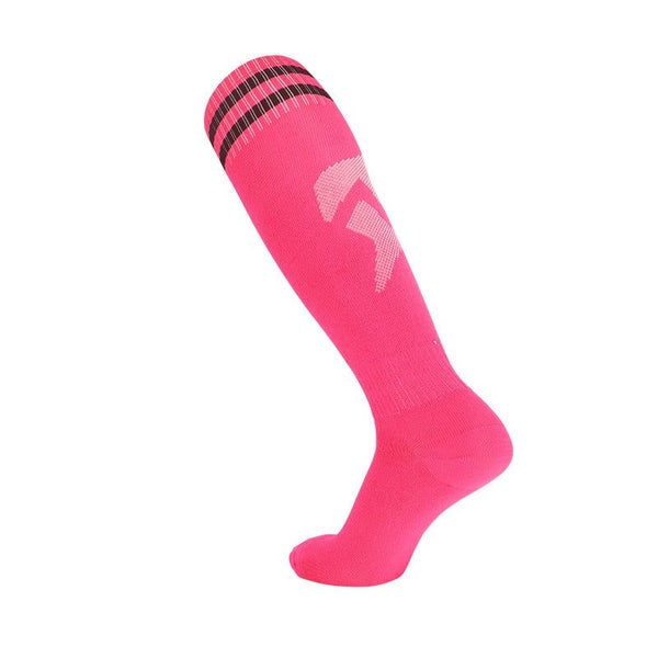 Hot Pink Sports Knee High Socks - Womens & Mens Breathable Athletic Socks for... Carousel 1