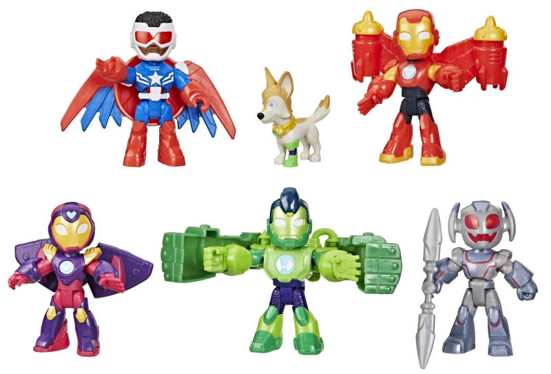 Iron Man & His Awesome Friends: Armored-Up Avengers 6-Pack - 3" Figures Carousel 2