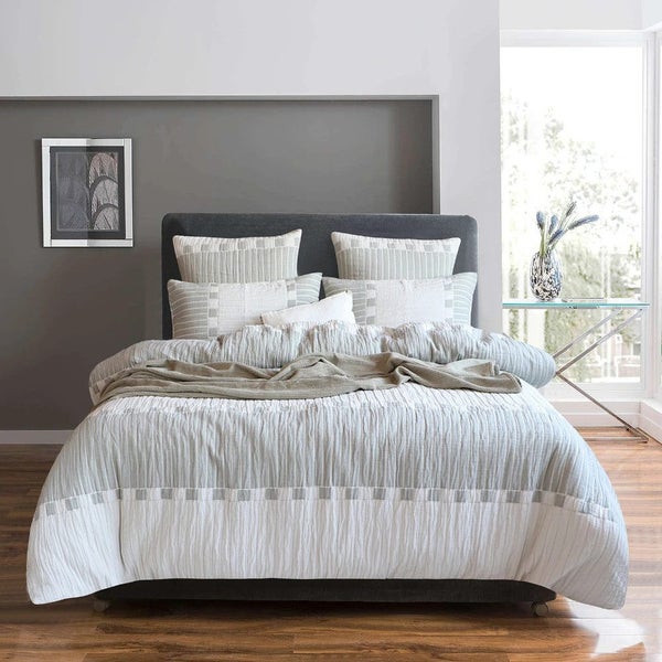 Brooks Jacquard Yarn Dye Duvet Cover or Euro P/C by Renee Taylor Carousel 1